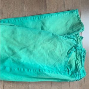 Greenish color jeans from American eagle